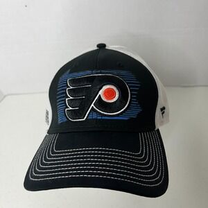 Fanatics Mens Philadelphia‎ Flyers Black White Mens NHL Adjustable Hat Size L/XL